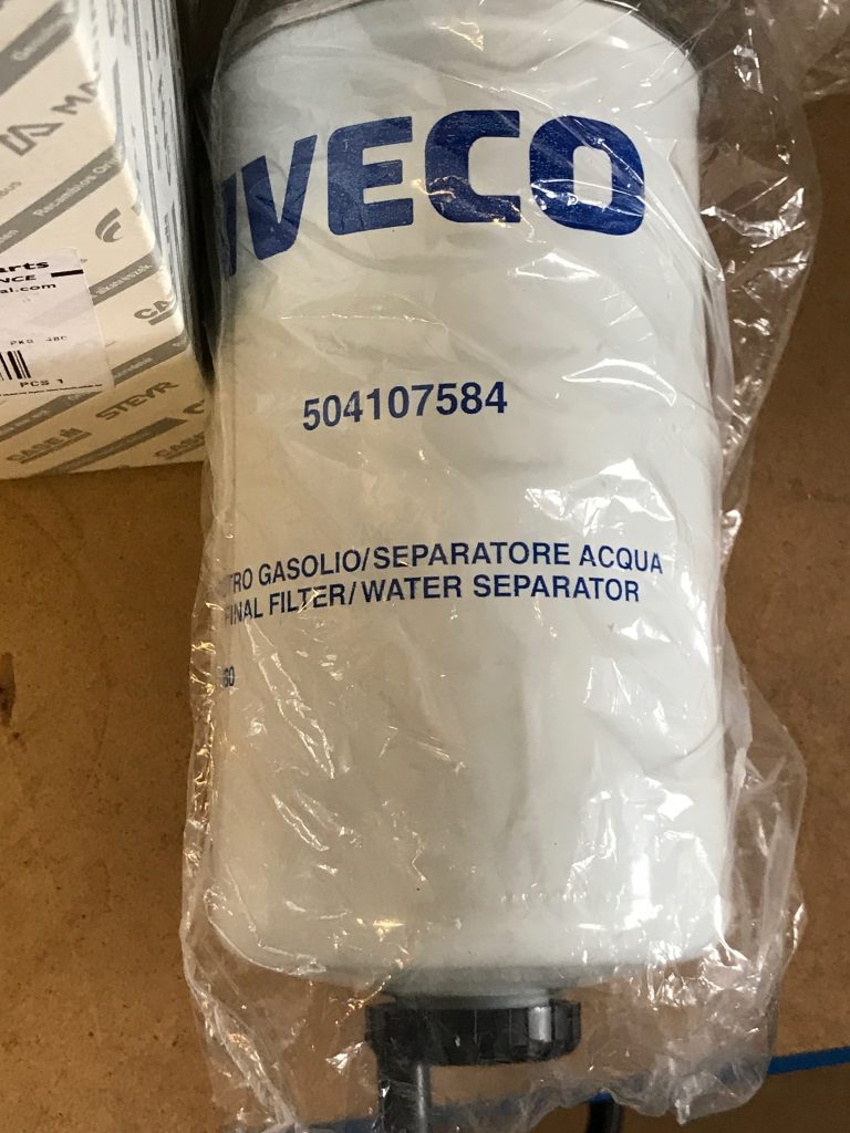 Iveco fpt Fuel filter 504107584 Marine Engineering Services