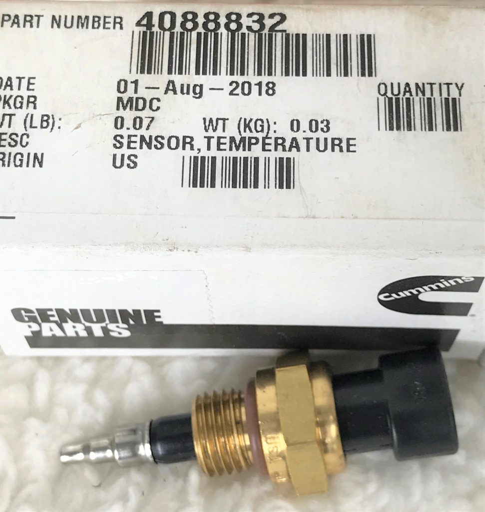 Cummins Temperature sensor 4088832 Marine Engineering Services
